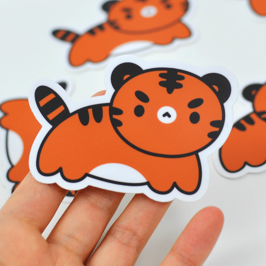 Baby Tiger Vinyl Sticker