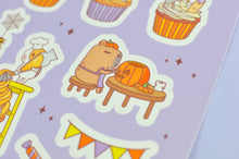 pumpkin sticker capybara sticker by Noristudio