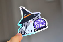"Your future is bright" Witchy Guinea Pig Holographic Vinyl Sticker