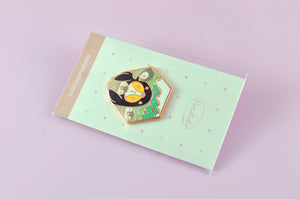 Cute baby penguin pin by Noristudio