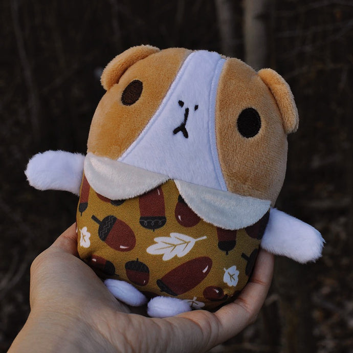 Chibi 002,  Basic Bubu with Mustard Acorn Collared Onesie, OOAK