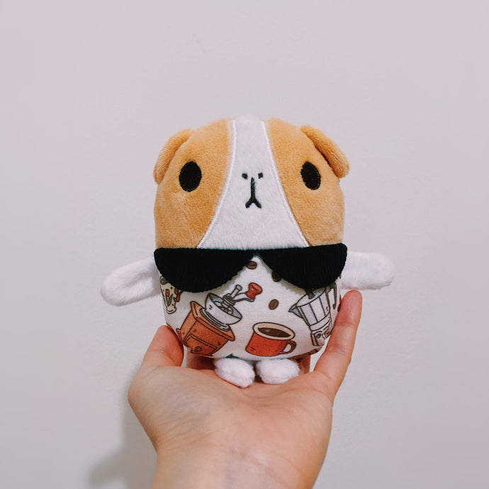 Chibi 006,  Basic Bubu with Coffee Onesie and Black Collars, OOAK