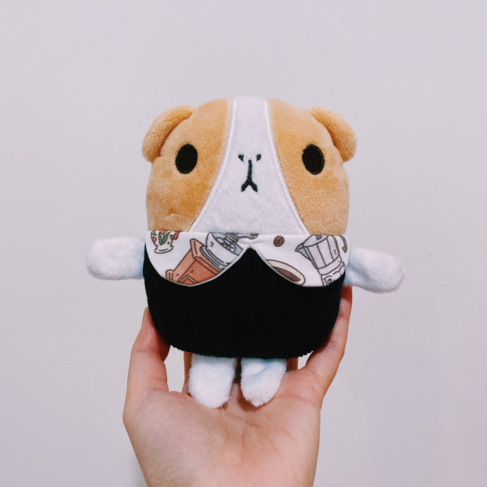 Chibi 007,  Basic Bubu with Black Onesie and Coffee Collars, OOAK