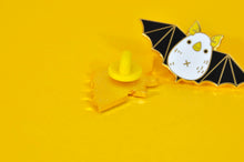 gold plated cute bat pin by noristudio 
