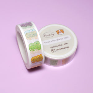 Bubu and Moonch Colorful Gummy Guinea Pigs Washi Tape